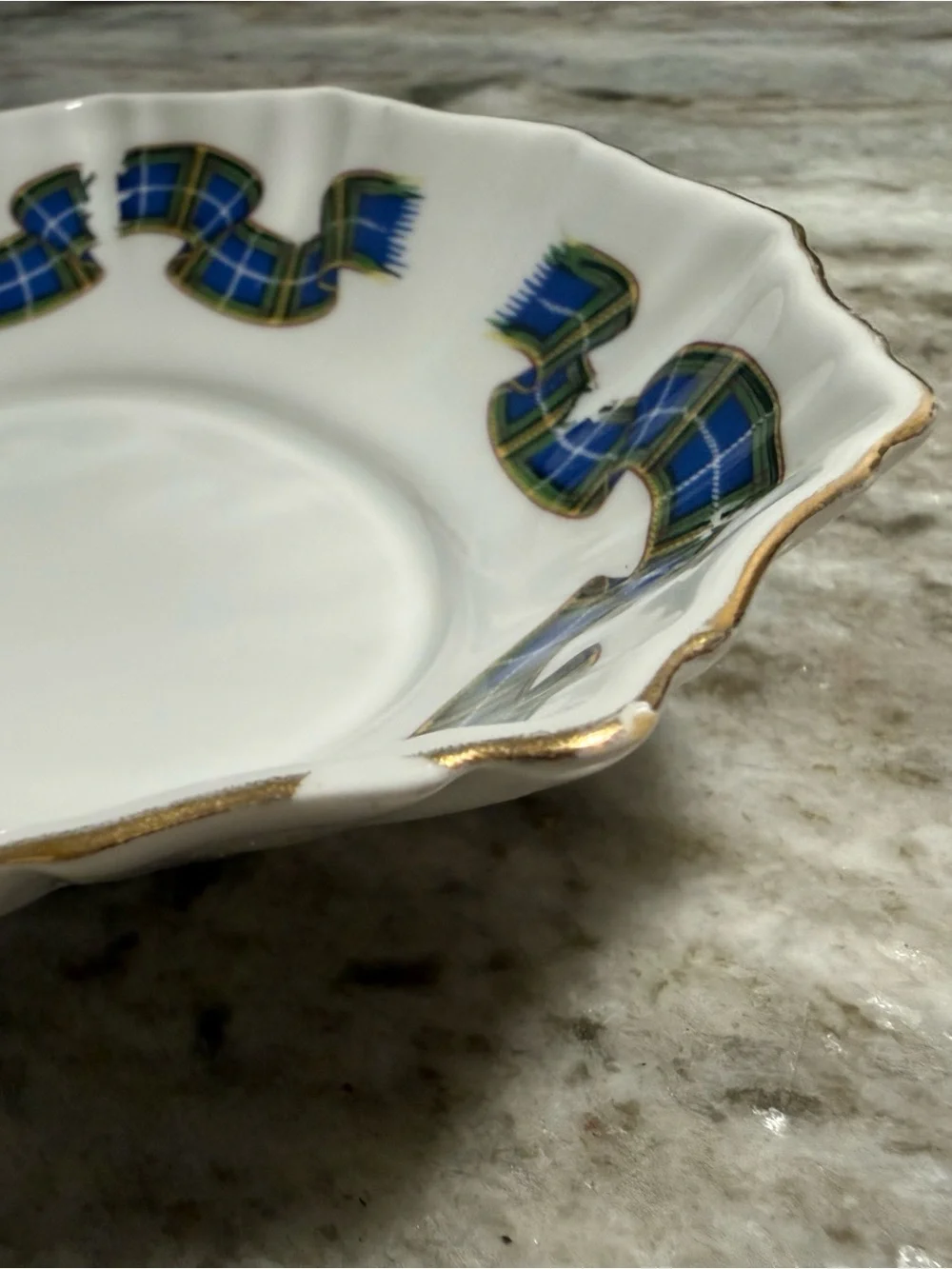 Vintage Royal Albert 5.5” Nova Scotia Tartan Bone China Dish England